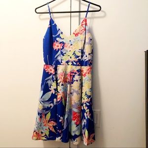 Yumi Kim Blue floral dress XS